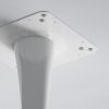 32"Modern Round Dining Table with Round MDF Table Top; Metal Base Dining Table;  End Table Leisure Coffee Table; White