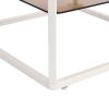 ON-TREND Modern Nested Coffee Table Set with High-low Combination Design, Brown Tempered Glass Cocktail Table with Metal Frame, Length Adjustable 2-Ti