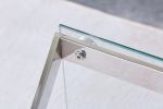Nesting End Table Set of 2 Glass Table Set for Living Room