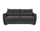 75 " 3 in 1 Convertible Sleeper Sofa Bed, Modern Fabric Loveseat Futon Sofa Couch w/Pullout Bed, Small Love Seat Lounge Sofa w/Reclining Backrest, Fur