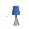 Valencia 2 Pack Mini Touch Table Lamp Set with Fabric Shades