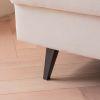 64" W Fabric Upholstered Love seat with metal Legs/High Resilience Sponge Couch for Living Room;  Bedroom;  Apartment; Beige