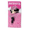 Official NFL Minnie Mouse Hugger "Spirit" with Beach Towel - PATRIOTS