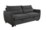 75 " 3 in 1 Convertible Sleeper Sofa Bed, Modern Fabric Loveseat Futon Sofa Couch w/Pullout Bed, Small Love Seat Lounge Sofa w/Reclining Backrest, Fur