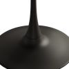 47.24"Modern Round Dining Table,Four Patchwork Tabletops with Black Color Solid Wood Grain Table Top,Metal Base Dining Table, End Table Leisure Coffee