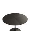 47.24"Modern Round Dining Table,Four Patchwork Tabletops with Black Color Solid Wood Grain Table Top,Metal Base Dining Table, End Table Leisure Coffee