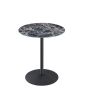 Circa 17.5" End Table with Black Marble Textured Top